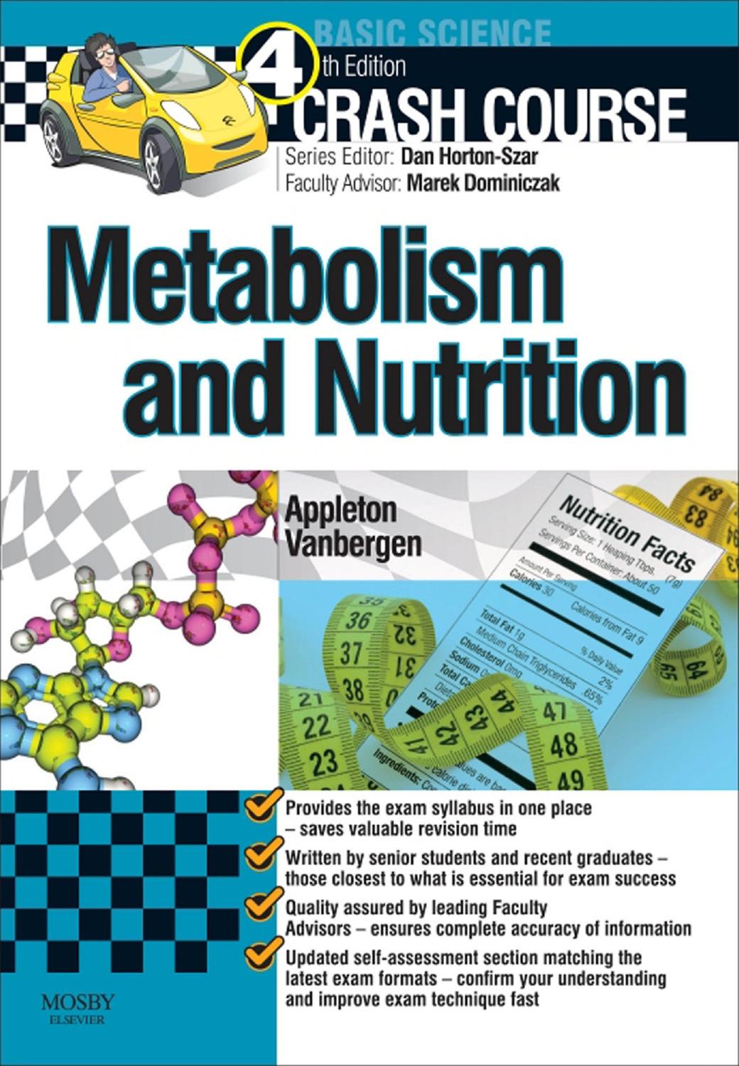 Crash Course Metabolism and Nutrition 4e [PDF][tahir99] VRG by Unknown
