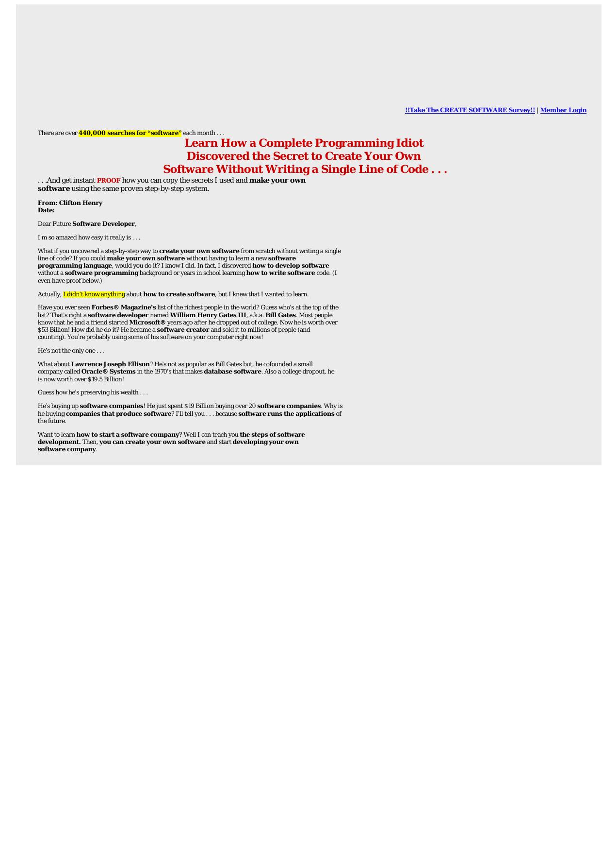 Create Lucrative Software - Create Your Own Software. by Best of Kuszter's Collection