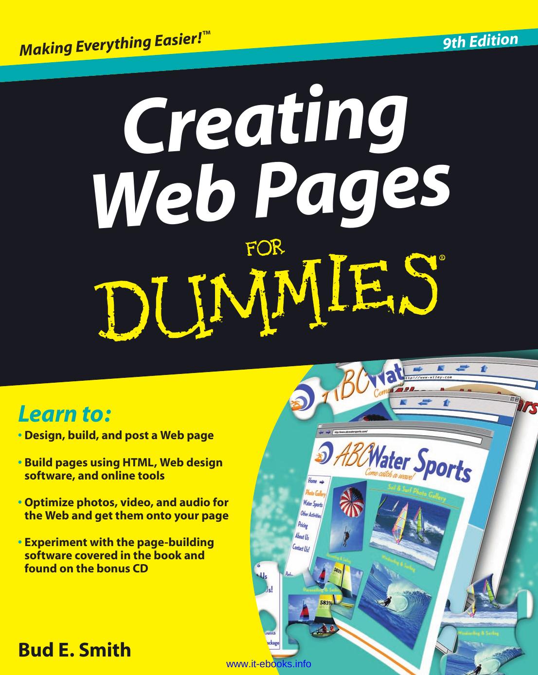 Creating Web Pages For Dummies, 9th Edition by Bud E. Smith