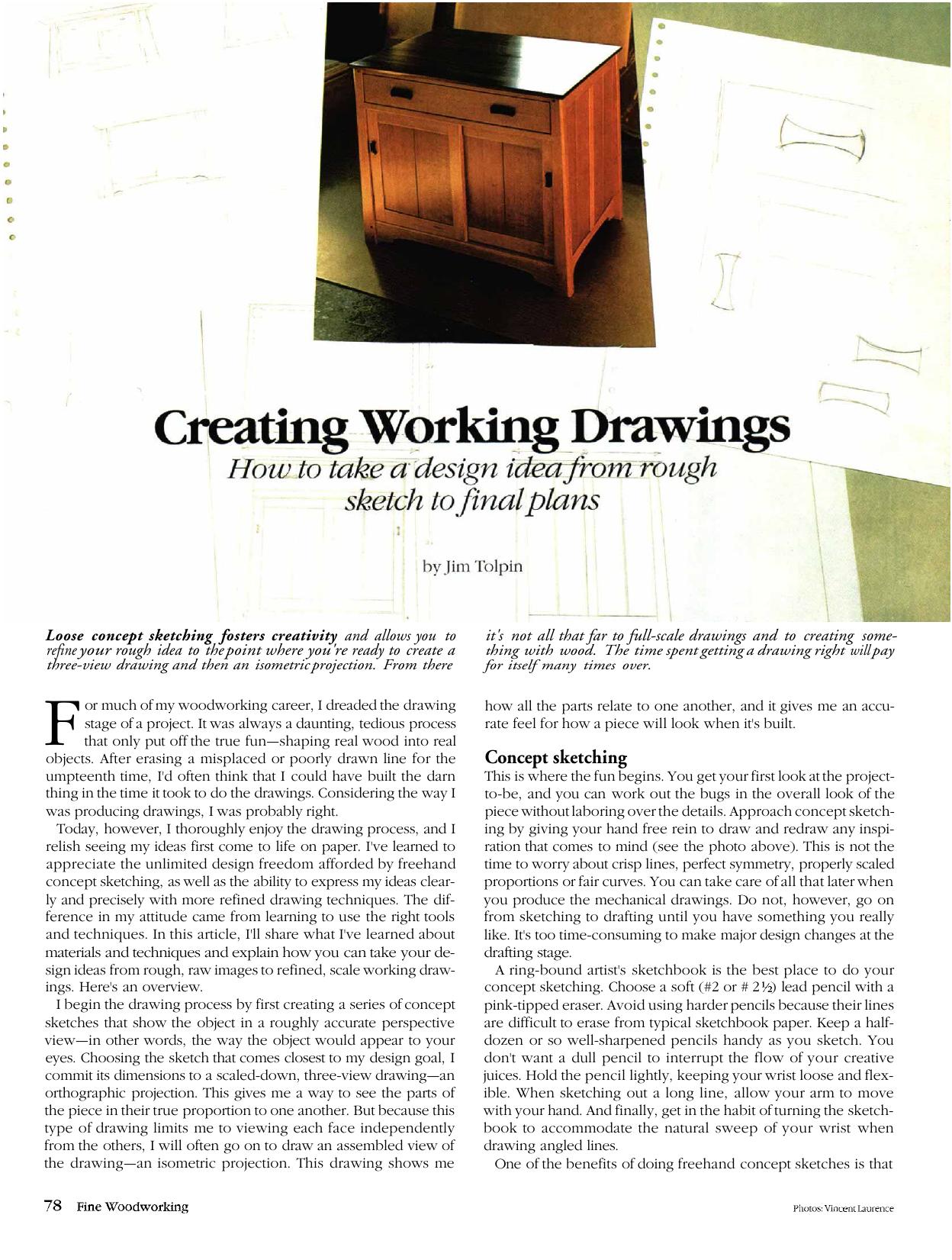 Creating Working Drawings by Jim Tolpin