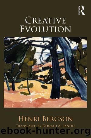 Creative Evolution by Henri Bergson; & Landes Donald A. & Grosz Elizabeth