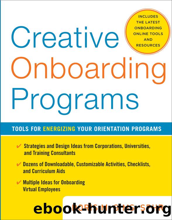 Creative Onboarding Programs by Doris M. Sims