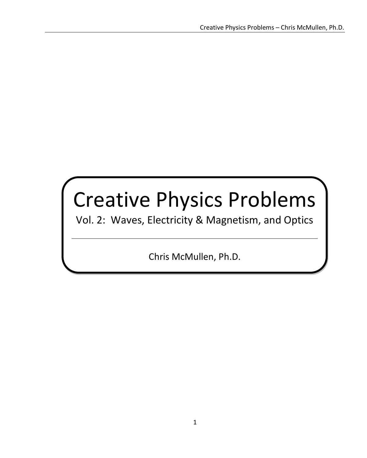 Creative Physics Problems: Mechanics 2 by Chris McMulen