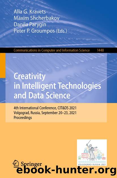 Creativity in Intelligent Technologies and Data Science by Unknown