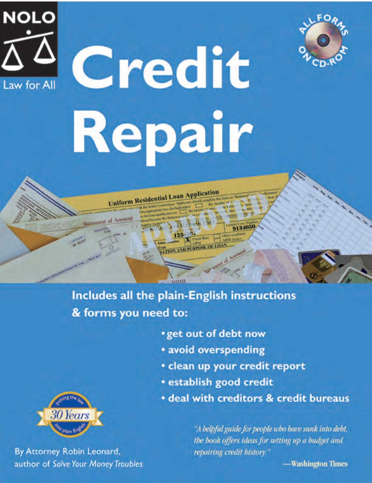 Credit Repair, 7th edition by Robin Leonard