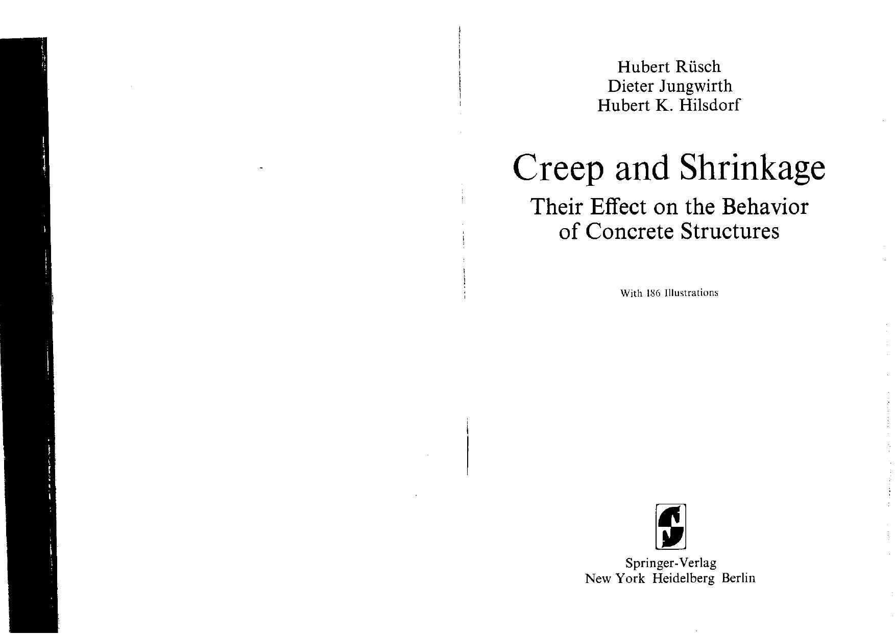 Creep and Shrinkage by Unknown