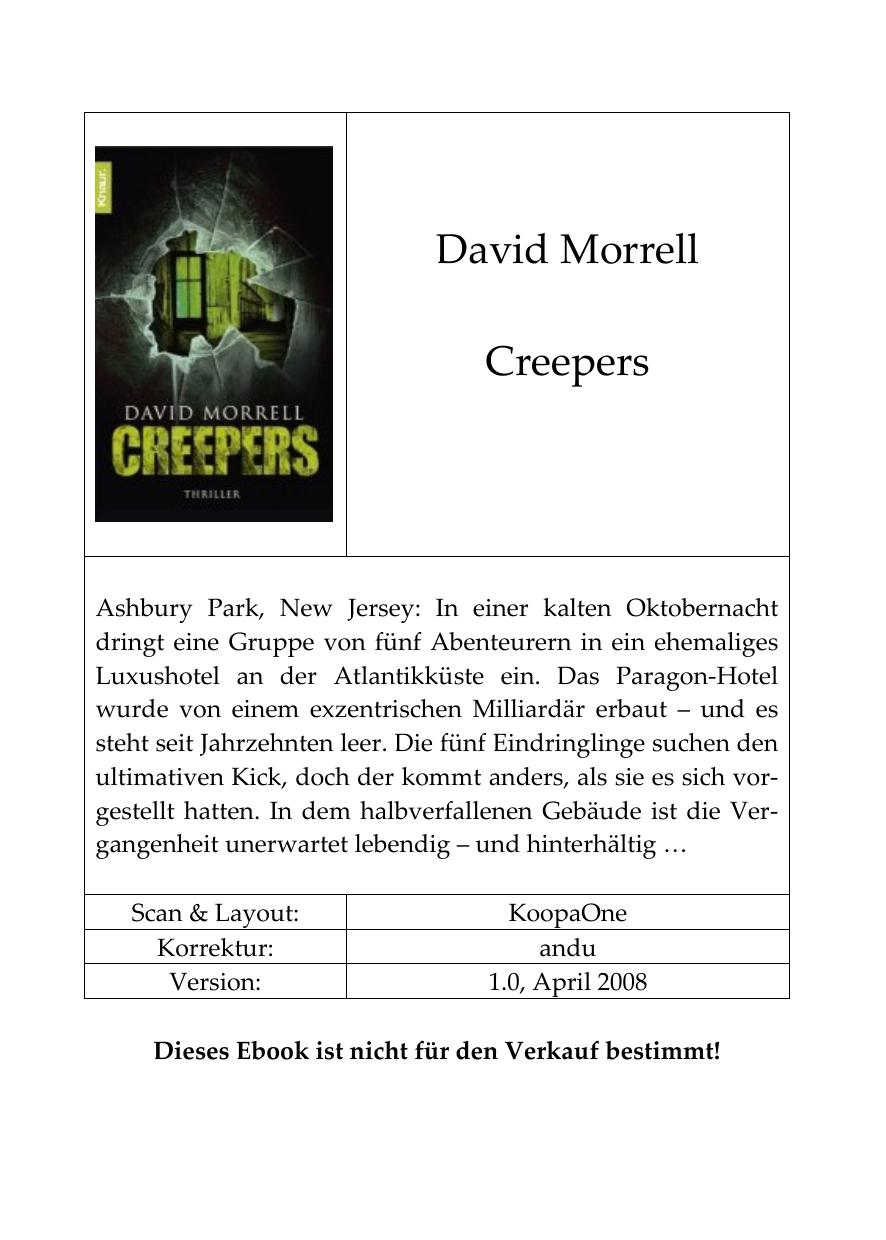 Creepers by David Morrell