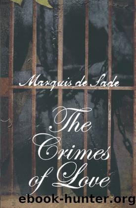 Crimes of Love by Marquis de Sade