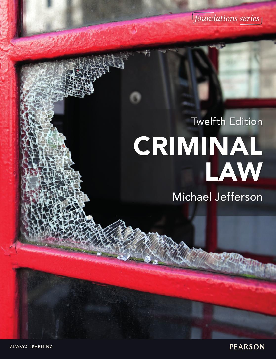 Criminal law by Jefferson Michael