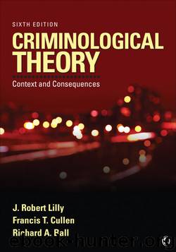 Criminological Theory: Context and Consequences by Lilly J. Robert & Francis T. Cullen