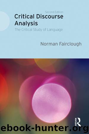 Critical Discourse Analysis by FAIRCLOUGH NORMAN
