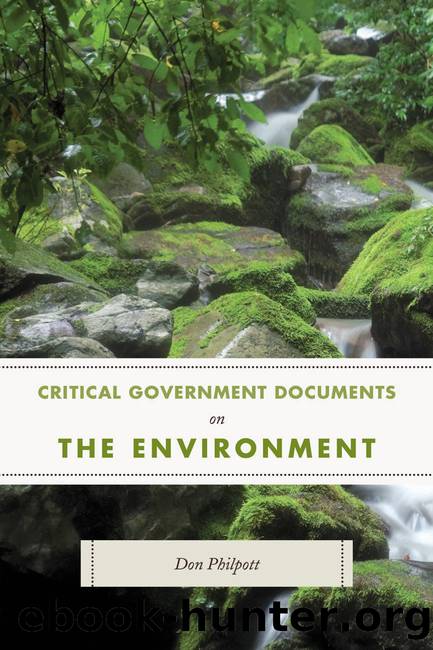Critical Government Documents on the Environment by Don Philpott