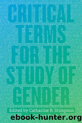 Critical Terms for the Study of Gender by Catharine R. Stimpson Gilbert Herdt