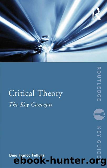 Critical Theory: The Key Concepts by Dino Felluga