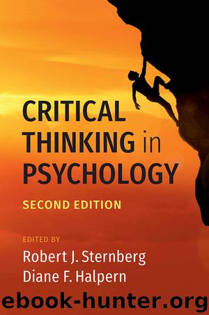 Critical Thinking in Psychology by Robert J. Sternberg & Diane F. Halpern