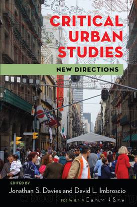 Critical Urban Studies by Davies Jonathan S.;Imbroscio David L.;Stone Clarence N.; & David L. Imbroscio