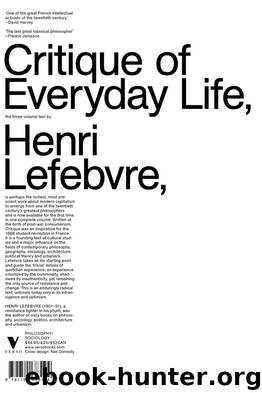 Critique of Everyday Life by Henri Lefebvre