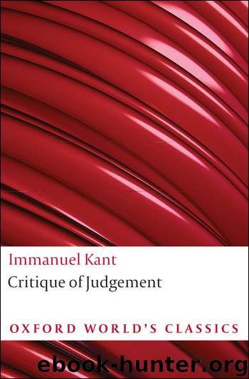 Critique of Judgement by Kant Immanuel; Walker Nicholas; Meredith James Creed