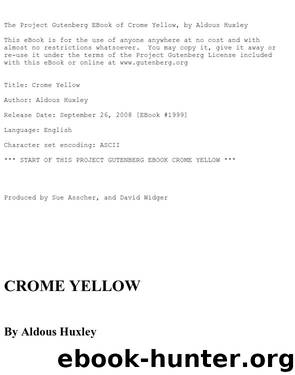 Crome Yellow by Aldous Huxley