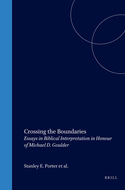 Crossing the Boundaries by Stanley E. Porter;David Orton;Joyce;