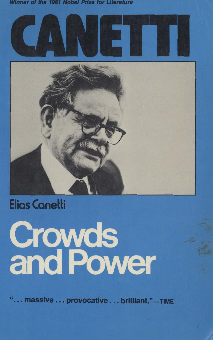 Crowds and Power by Elias Canetti