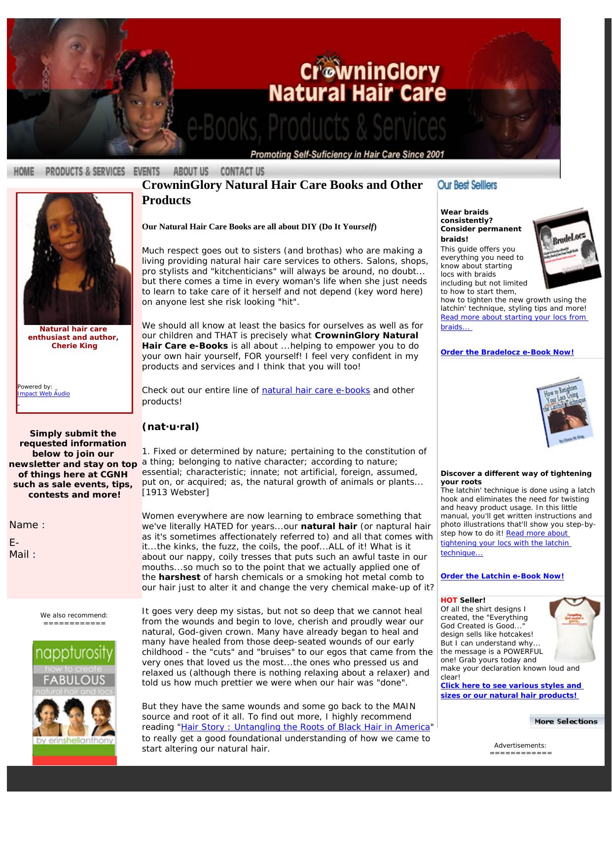 Crowning Glory Natural Hair Publications. by Best of Kuszter's Collection