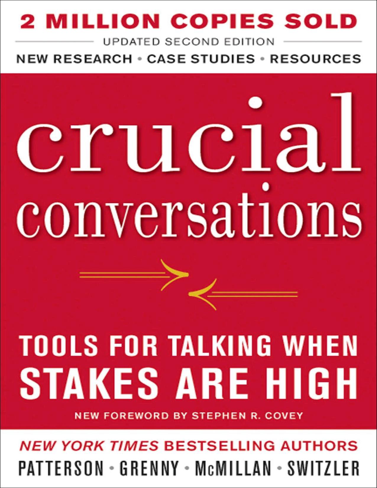 Crucial Conversations Tools for Talking When Stakes Are High by Kerry Patterson; Joseph Grenny; Ron McMillan; Al Switzler