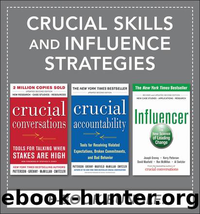 Crucial Skills and Influence Strategies by Kerry Patterson & Joseph Grenny & Ron McMillan & Al Switzler