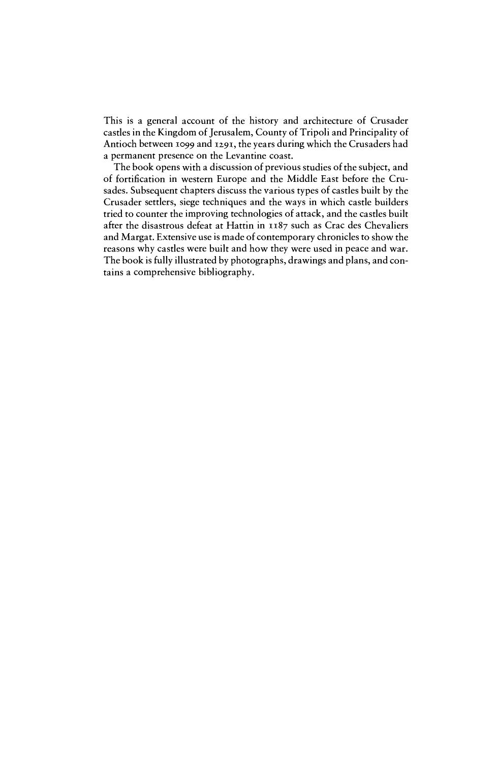 Crusader Castles by Hugh Kennedy