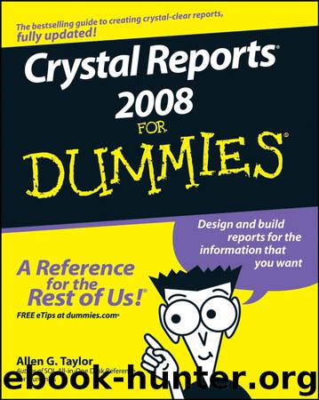 Crystal Reports 2008 For Dummies by unknow
