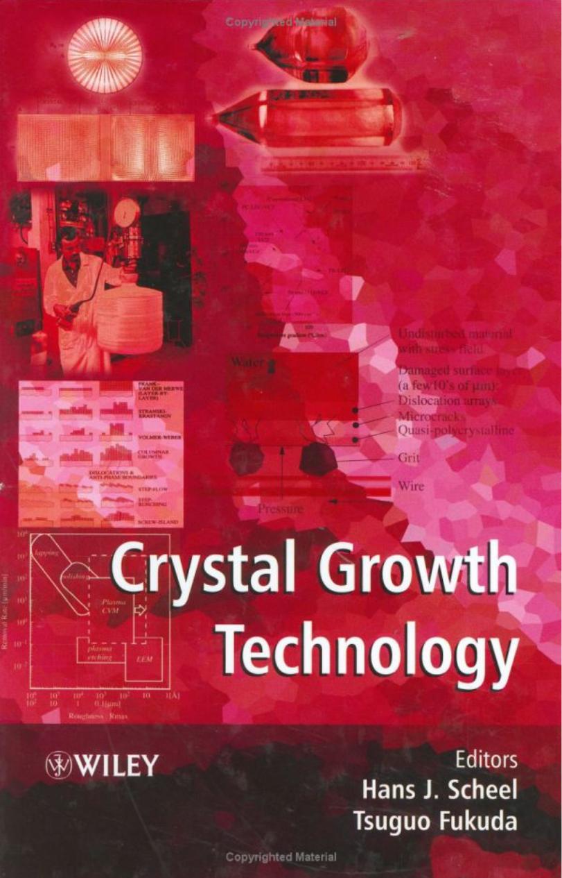 Crystal growth technology: with 45 tables by Kullaiah Byrappa Tadashi Ohachi