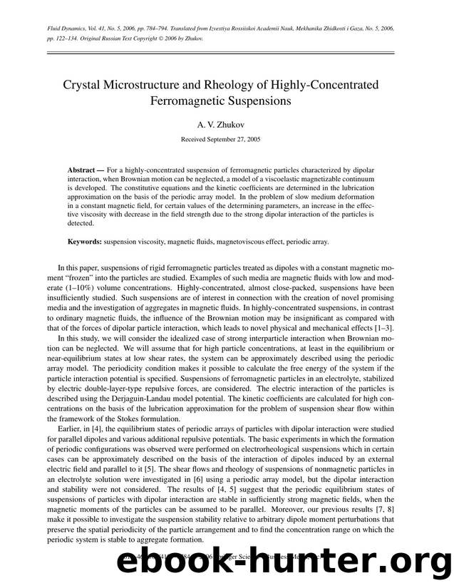 Crystal microstructure and rheology of highly-concentrated ferromagnetic suspensions by Unknown