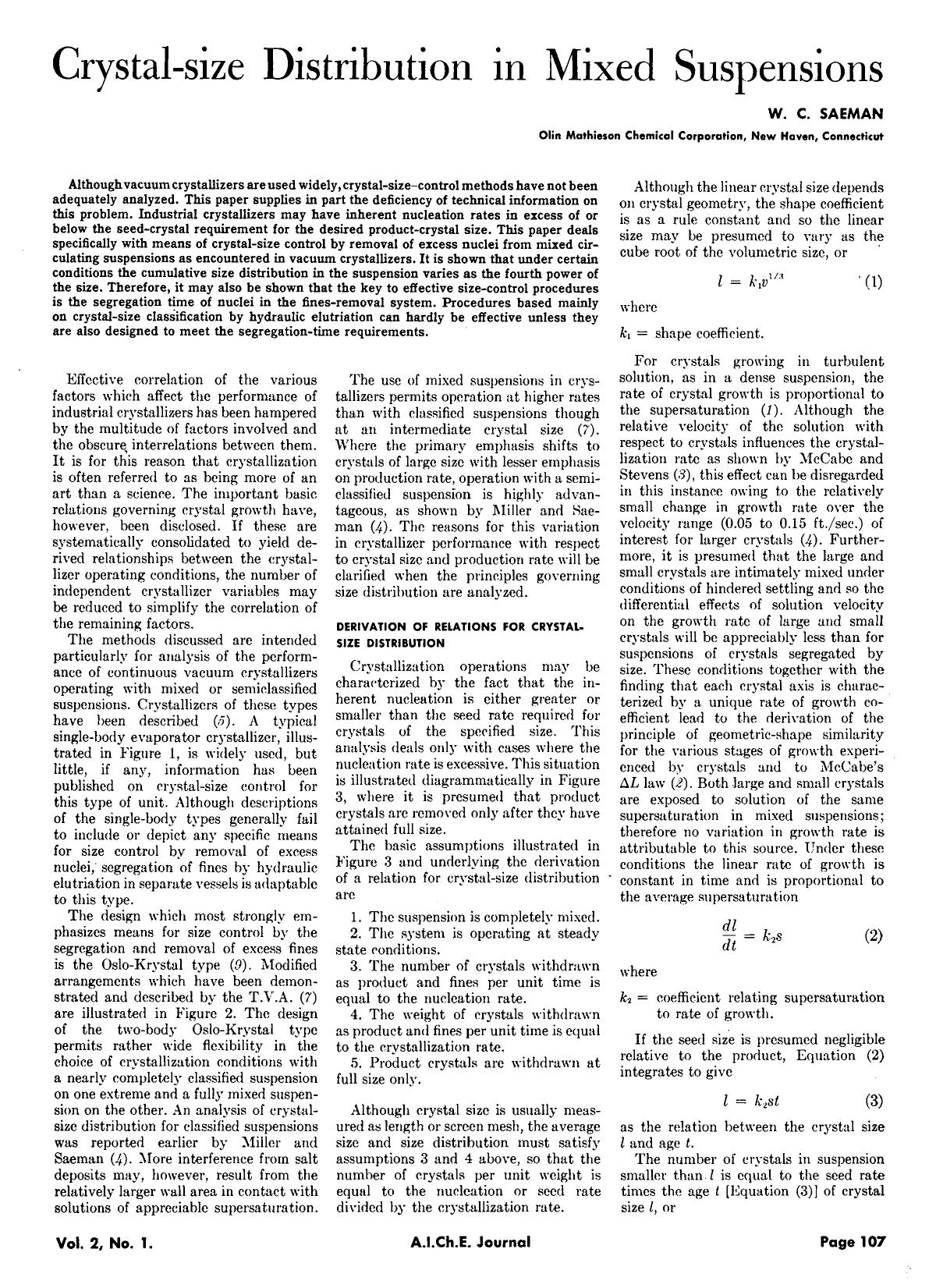 Crystal-size distribution in mixed suspensions by Unknown