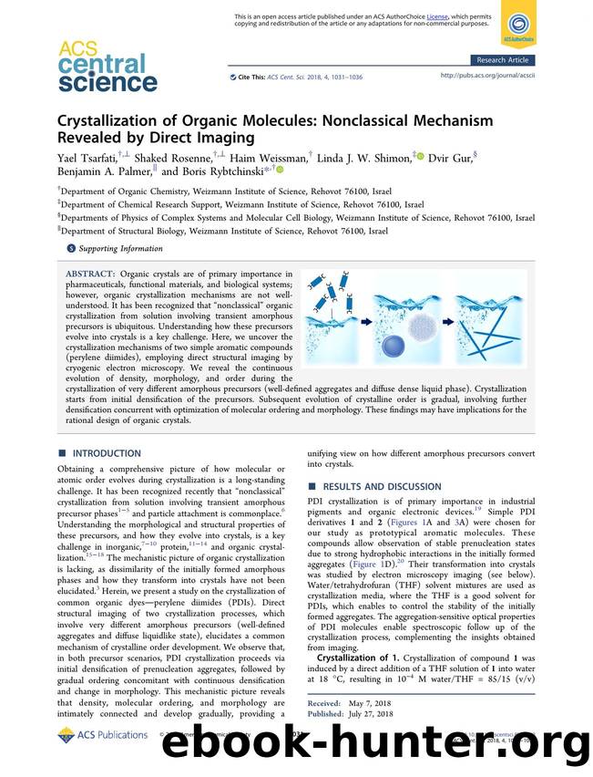 Crystallization of Organic Molecules: Nonclassical Mechanism Revealed by Direct Imaging by unknow