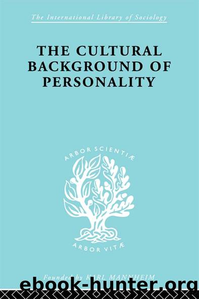 Cult Backgrnd Persnlty Ils 84 by Ralph Linton