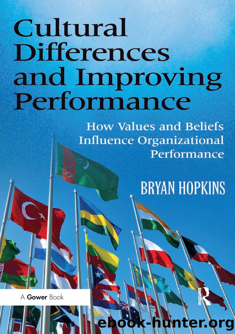 Cultural Differences and Improving Performance by Hopkins Bryan;