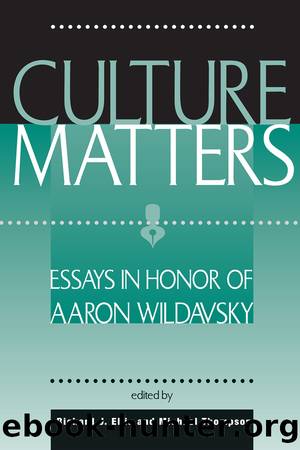 Culture Matters by Richard J Ellis