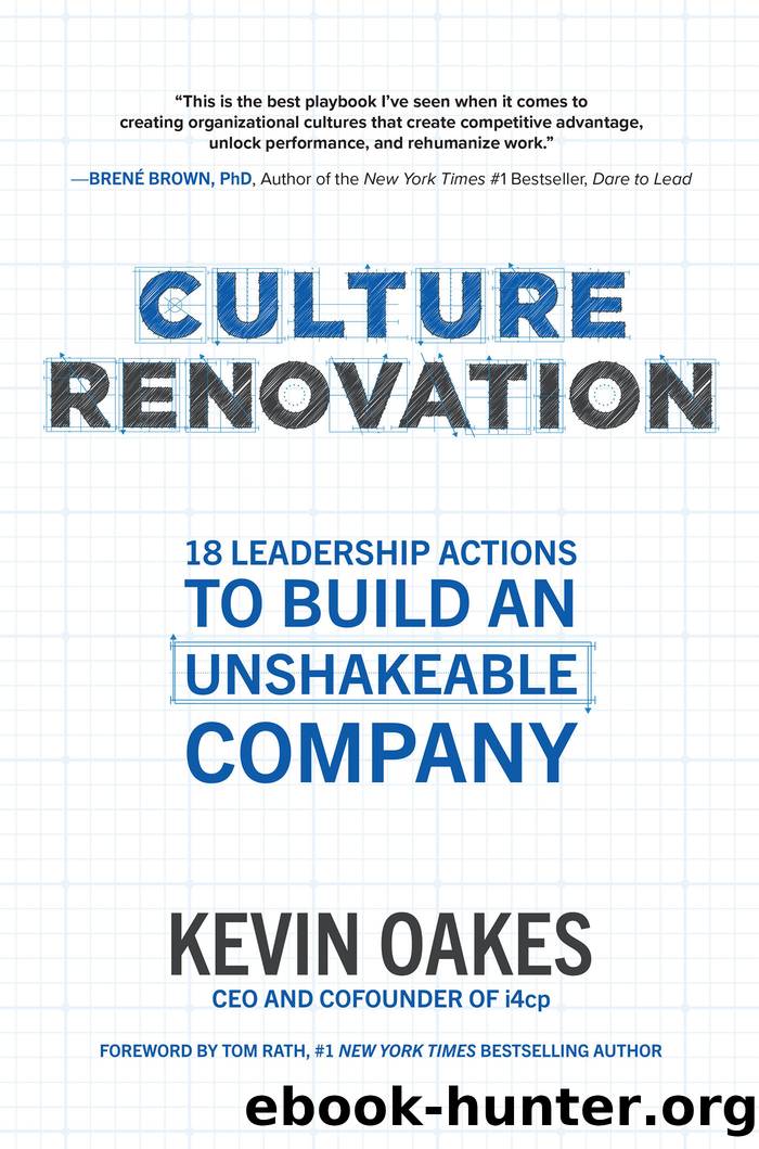 Culture Renovation: 18 Leadership Actions to Build an Unshakeable Company by Kevin Oakes