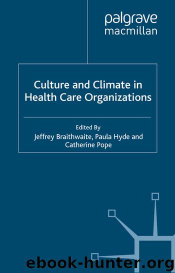 Culture and Climate in Health Care Organizations by Paula Hyde & Catherine Pope Jeffrey Braithwaite