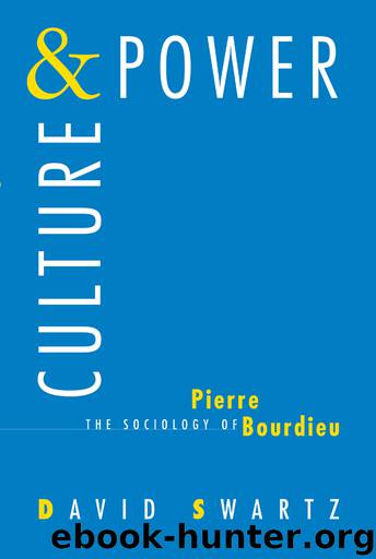 Culture and Power by Swartz David