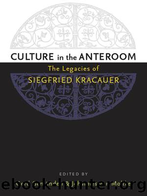 Culture in the Anteroom by von Moltke Johannes;Gemünden Gerd;Gemünden Gerd;