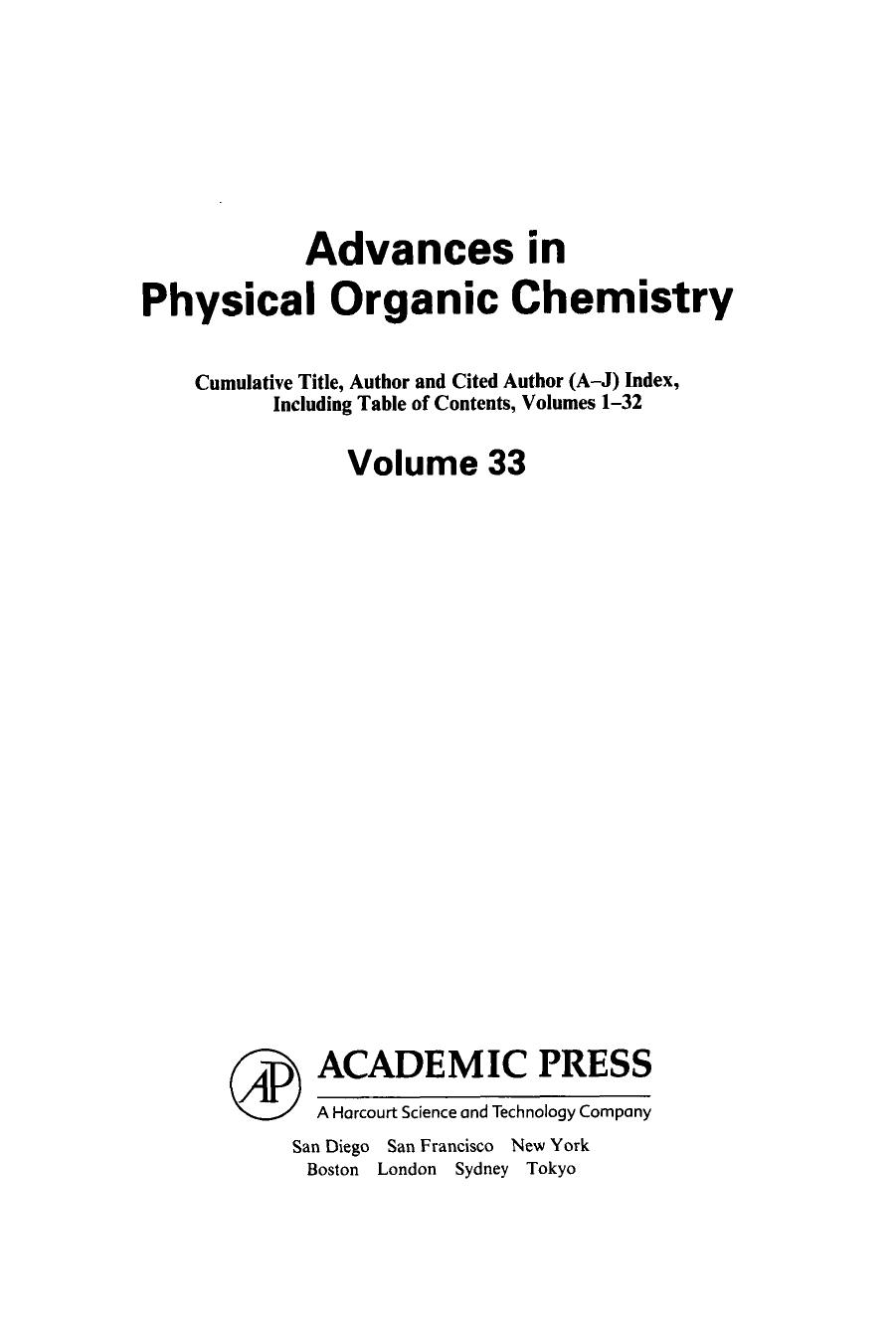 Cumulative Title, Author and Cited Author (A-J) Index, Including Table of Contents, Volumes 1-32 by Donald Bethell; Thomas Tidwell