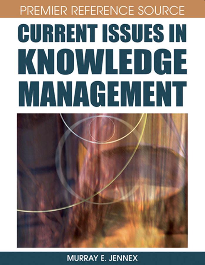 Current Issues in Knowledge Management (Premier Reference Source) by Murray E. Jennex