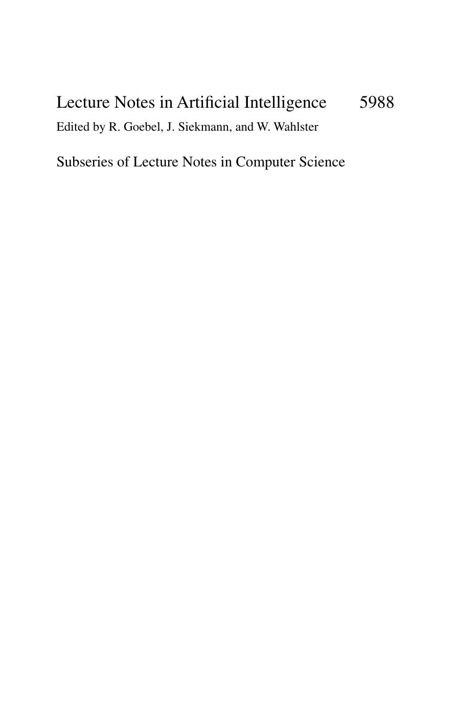 Current Topics in Artificial Intelligence: 13th Conference of the Spanish Association for Artificial Intelligence, CAEPIA 2009, Seville, Spain, November 9-13, 2009. Selected Papers by unknow