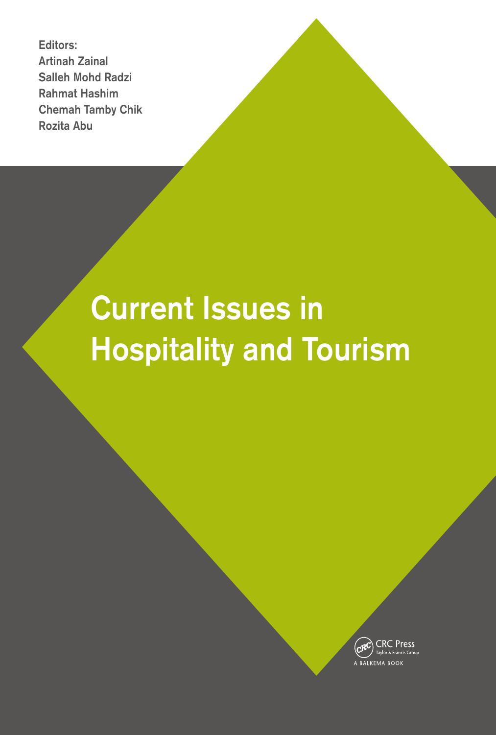 Current issues in hospitality and tourism research and innovations : proceedings of the international hospitality and tourism conference, IHTC 2012, Kuala Lumpur, Malaysia, 3-5 September 2012 by Artinah Zainal