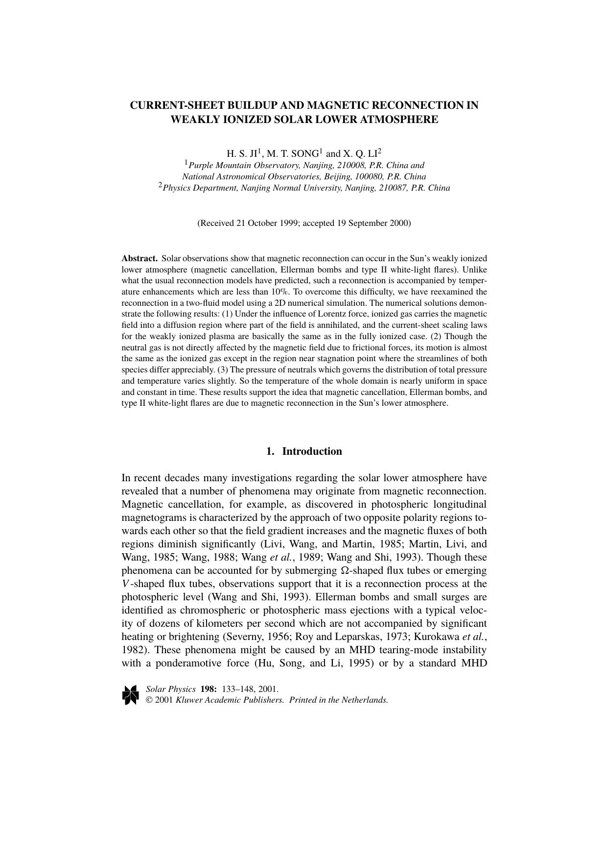 Current-Sheet Buildup and Magnetic Reconnection in Weakly Ionized Solar Lower Atmosphere by Unknown