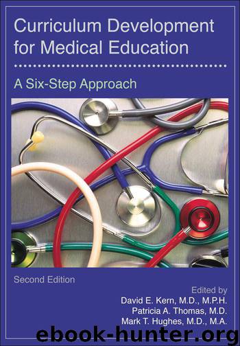 Curriculum Development for Medical Education by Kern David E. & Thomas Patricia A. & Hughes Mark T