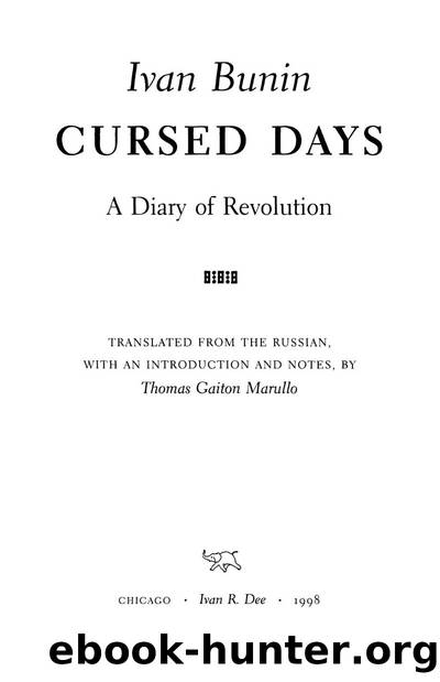Cursed Days by Ivan Bunin