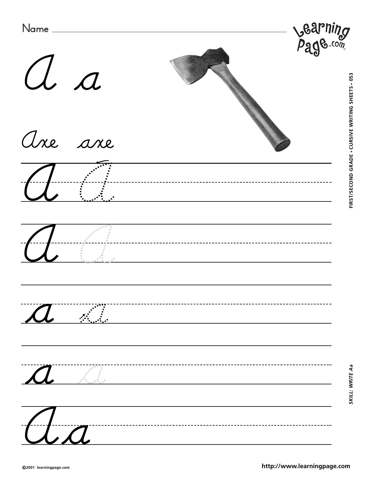 Cursive letters A to Z (2) by Unknown