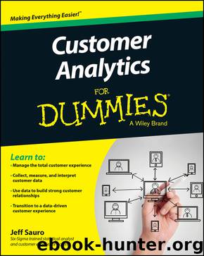 Customer Analytics For Dummies® by Jeff Sauro